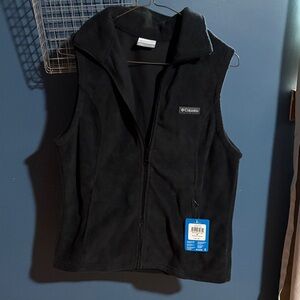 Columbia Midnight Black Sleeveless Fleece